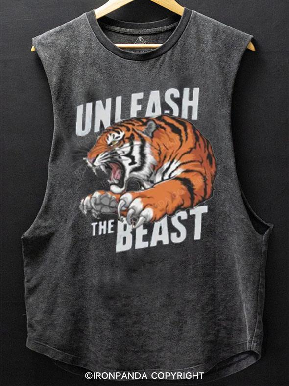 Unleash the Beast tiger SCOOP BOTTOM COTTON TANK