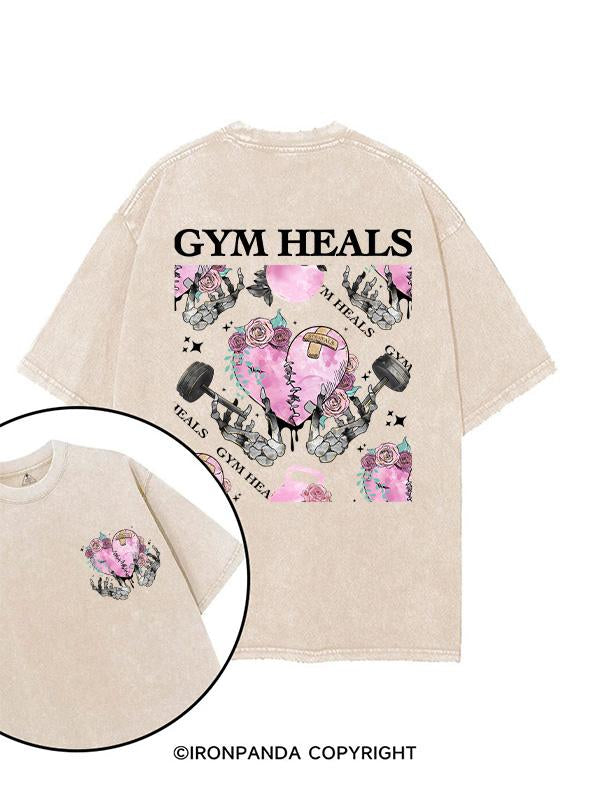 gym heals printed Gym Shirt