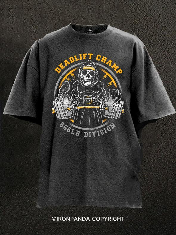 Deadlift Champ Washed Gym Shirt