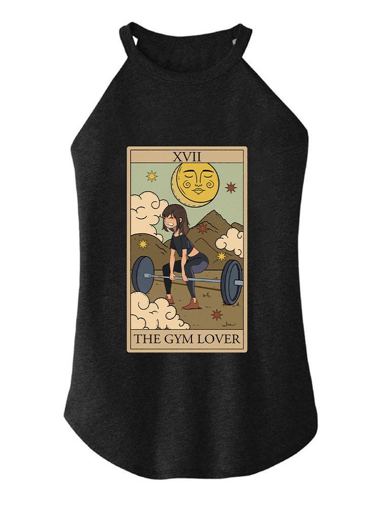 CARTOON THE GYM LOVER TAROT TRI ROCKER COTTON TANK