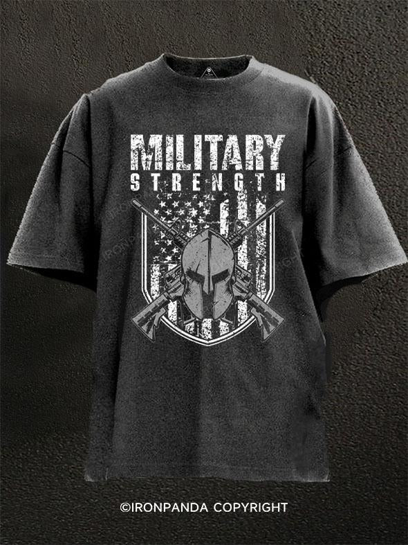 Military Strengh Washed Gym Shirt