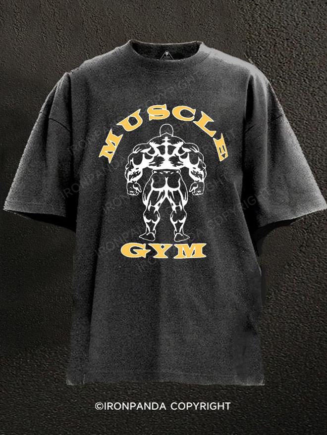 Muscle Gym  Washed Gym Shirt