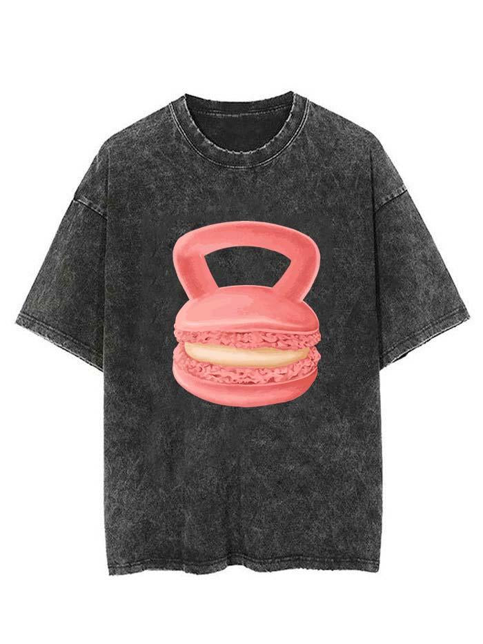 Macaron Kettlebell Vintage Gym Shirt