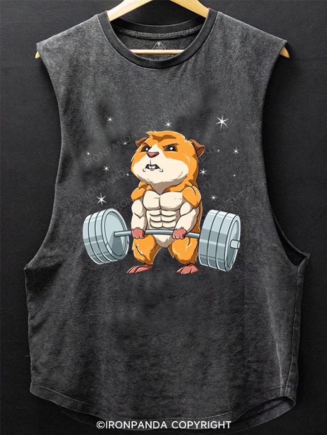 Guinea Pig Weightlifting SCOOP BOTTOM COTTON TANK