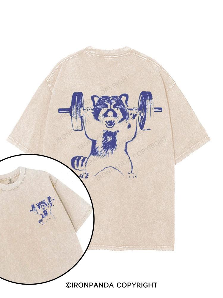 Red Panda printed Gym Shirt