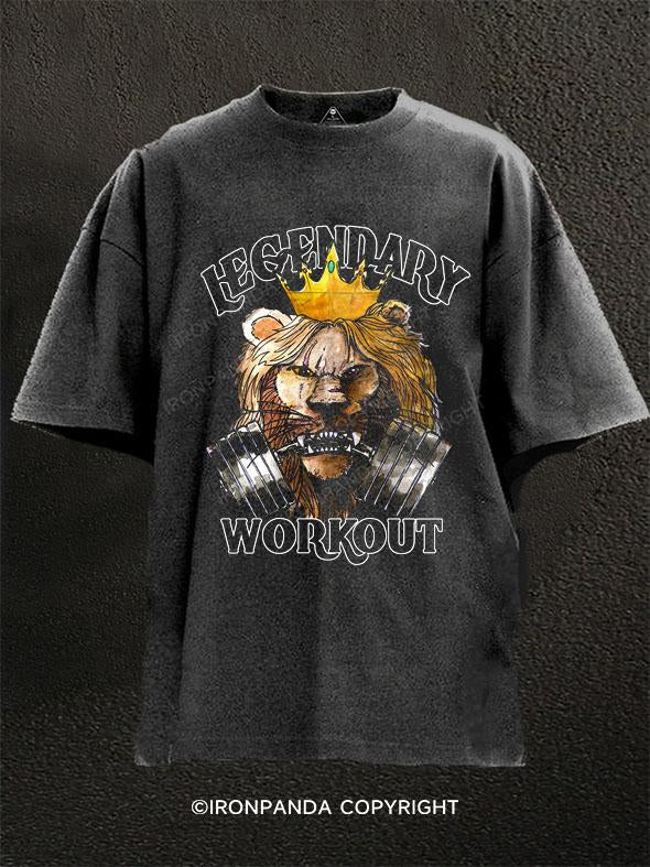 legendary workout Washed Gym Shirt