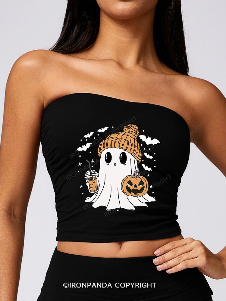 GHOST WITH ICED COFFEE SPORT BOOB TUBE TOP