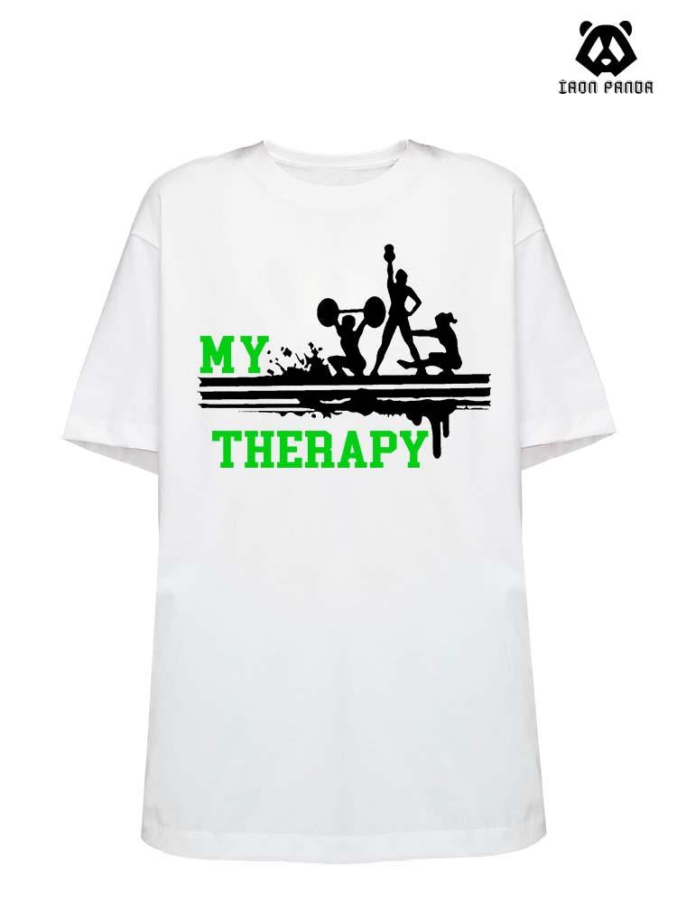 MY THERAPY Loose fit cotton  Gym T-shirt