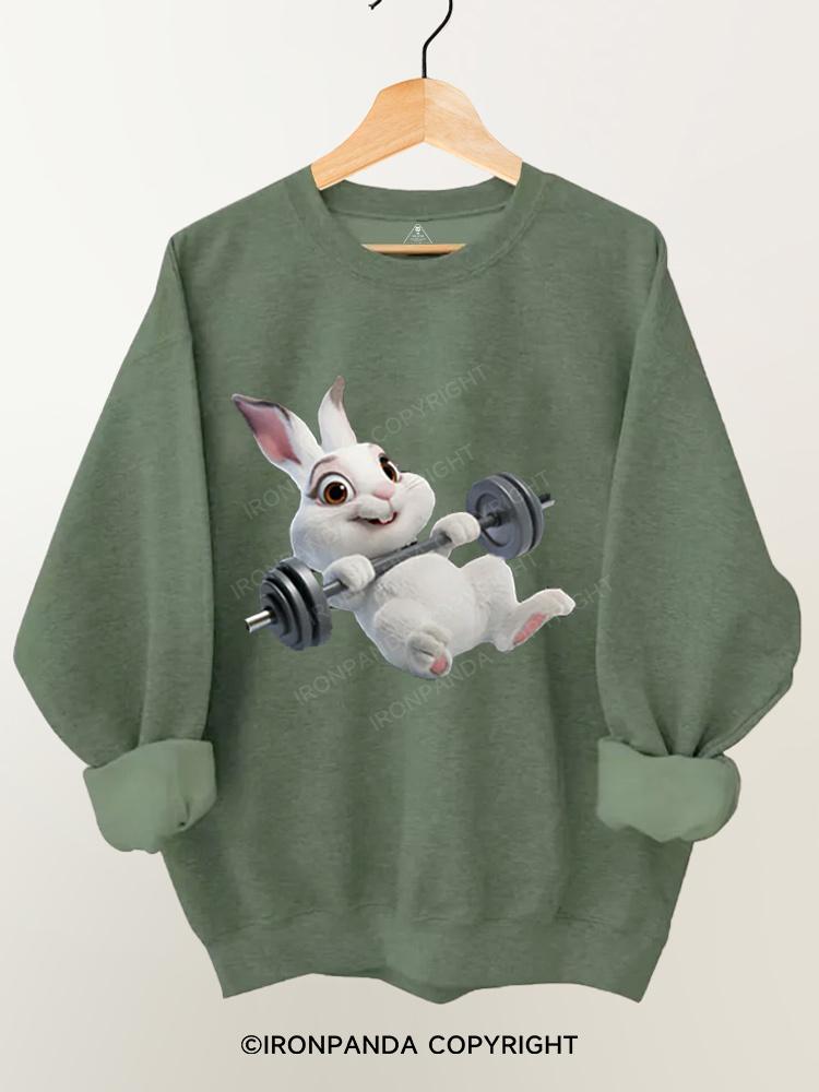 bunny workout Gym Sweatshirt