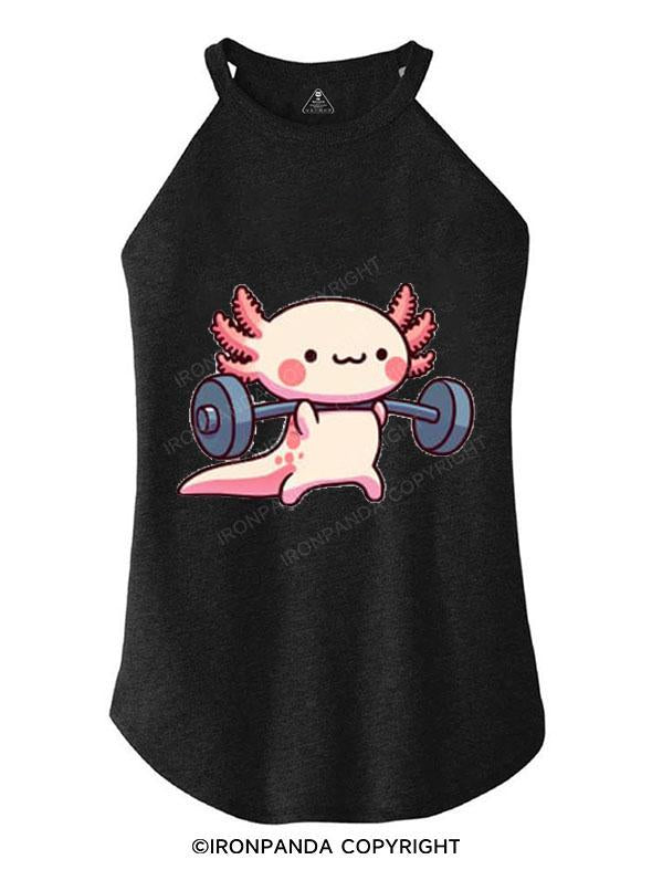 AXOLOTL DEADLIFTING TRI ROCKER COTTON TANK