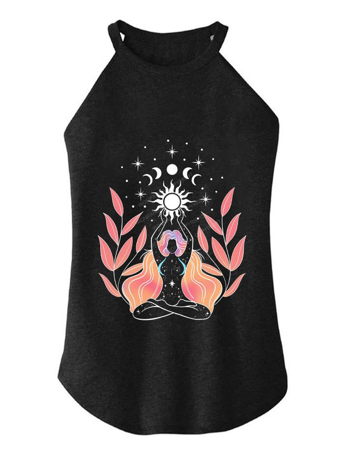 INNER PEACE OUTER POWER TRI ROCKER COTTON TANK