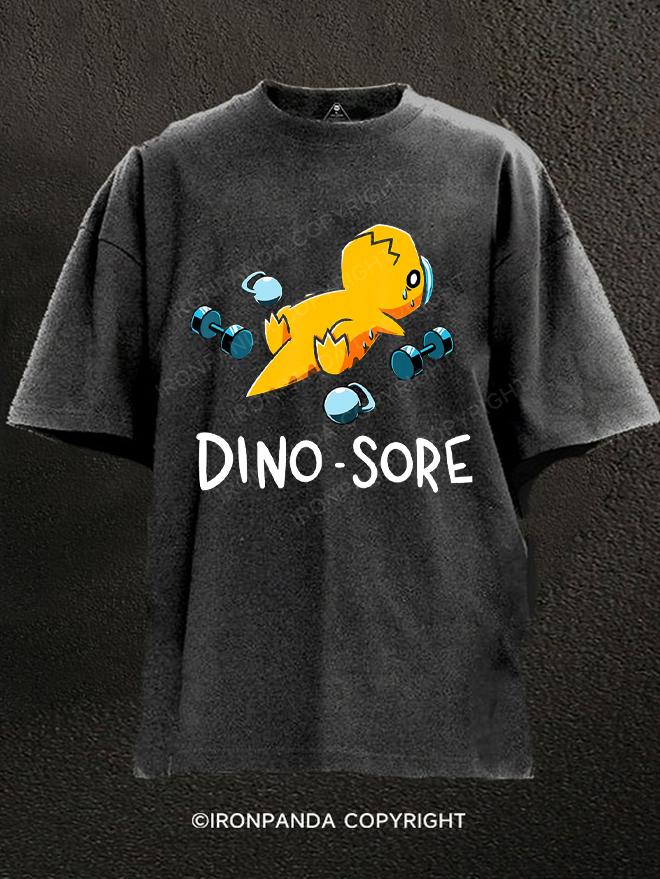 DINO SORE Washed Gym Shirt