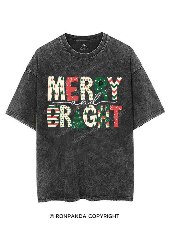 MERRY AND BRIGHT VINTAGE GYM SHIRT