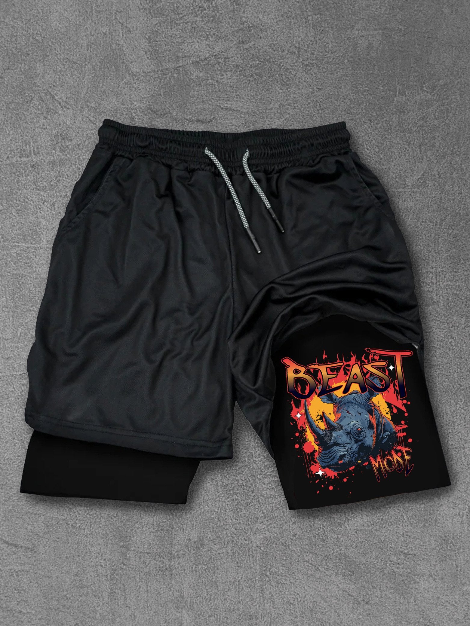 beast mode rhino Performance Training Shorts