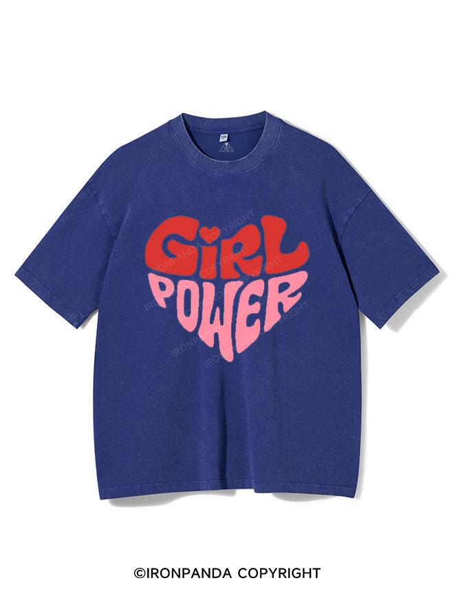 GIRL POWER VINTAGE GYM SHIRT