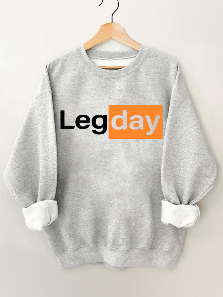 Leg Day Vintage Gym Sweatshirt