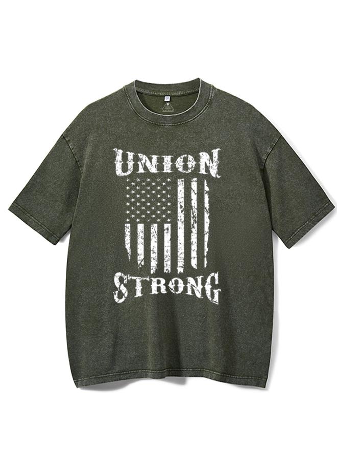 Union Strong Union Proud Labor Day Washed Gym Shirt