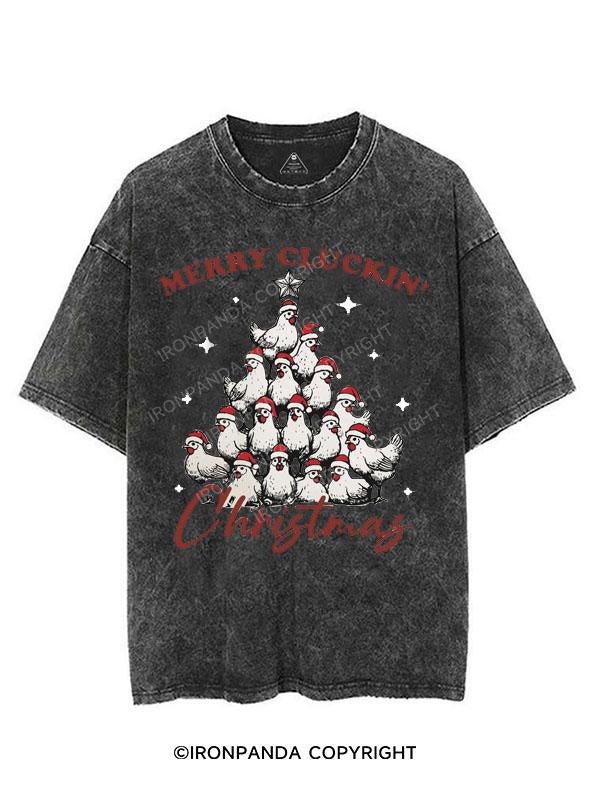 MERRY CLUCKIN' CHRISTMAS VINTAGE GYM SHIRT