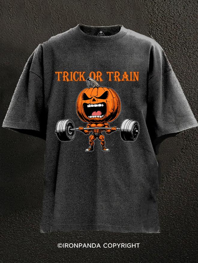 Trick or train Washed Gym Shirt