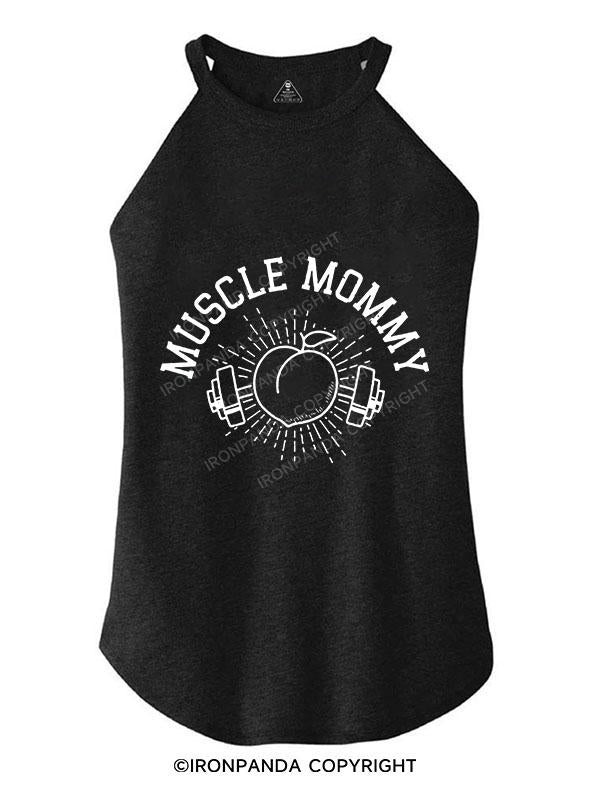 Muscle Mommy TRI ROCKER COTTON TANK