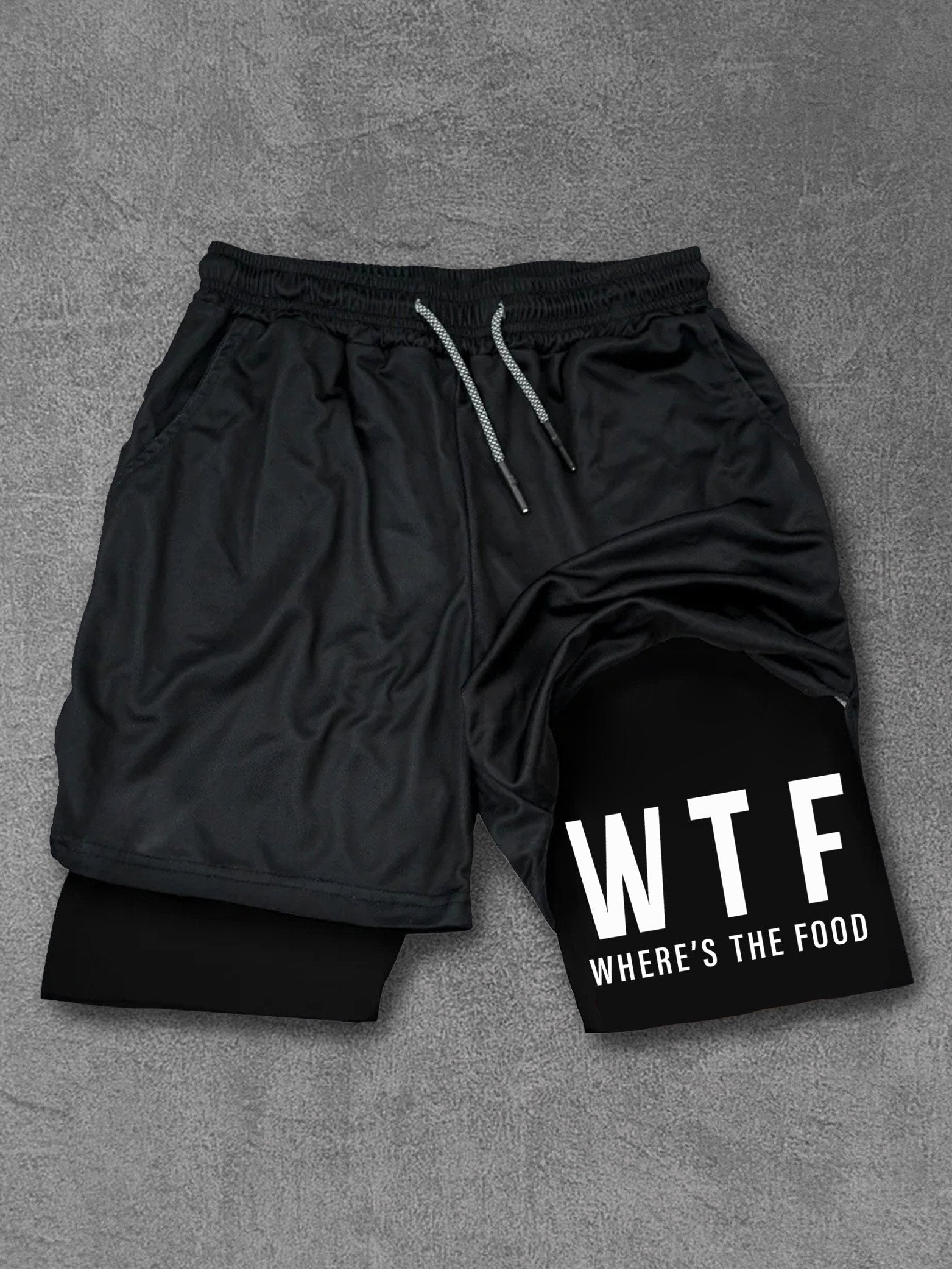 WHERE'S THE FOOD Performance Training Shorts