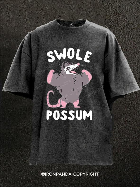 Swole Possum Washed Gym Shirt