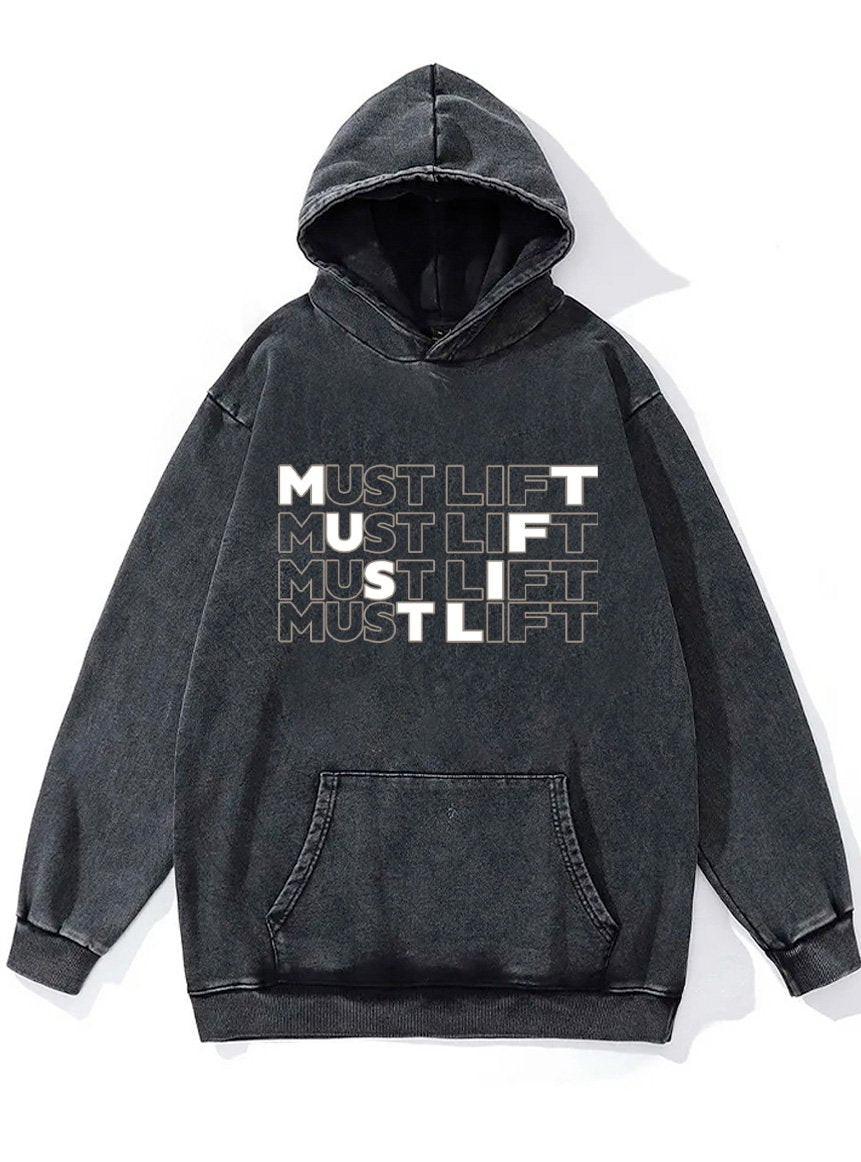 must lift Washed Gym Hoodie