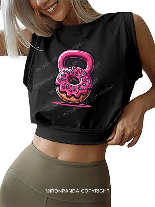 DONUT KETTLEBELL SLEEVELESS CROP TOPS