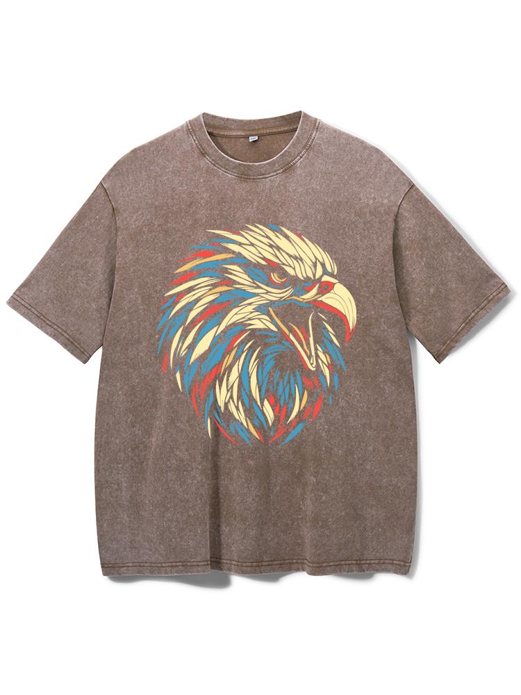 Eagle Head Washed Gym Shirt