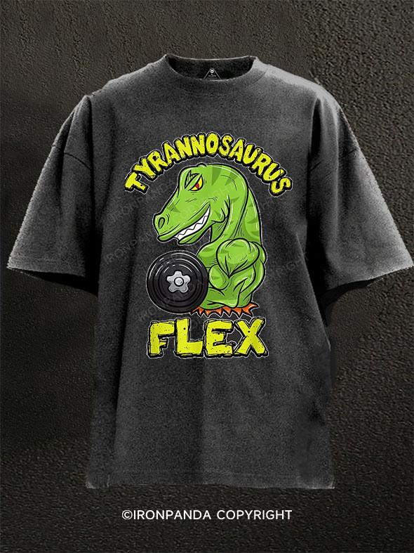 Strong Dinosaur Workout Washed Gym Shirt