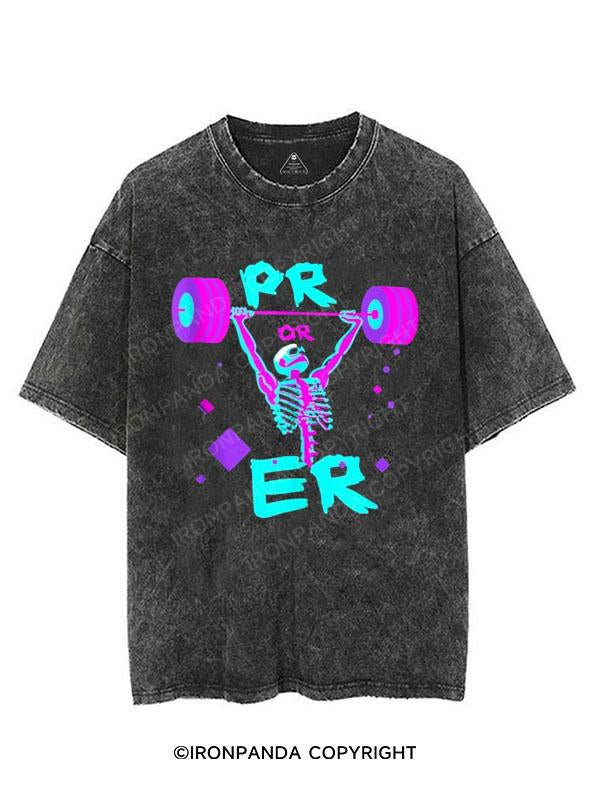 pr or er VINTAGE GYM SHIRT