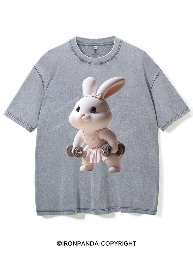 LIFTING BABY BUNNY VINTAGE GYM SHIRT