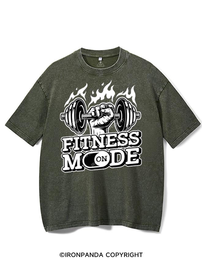 TURN ON FITNESS MODE VINTAGE GYM SHIRT