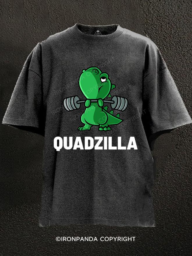 Quad Dinosaur Exercisex Washed Gym Shirt