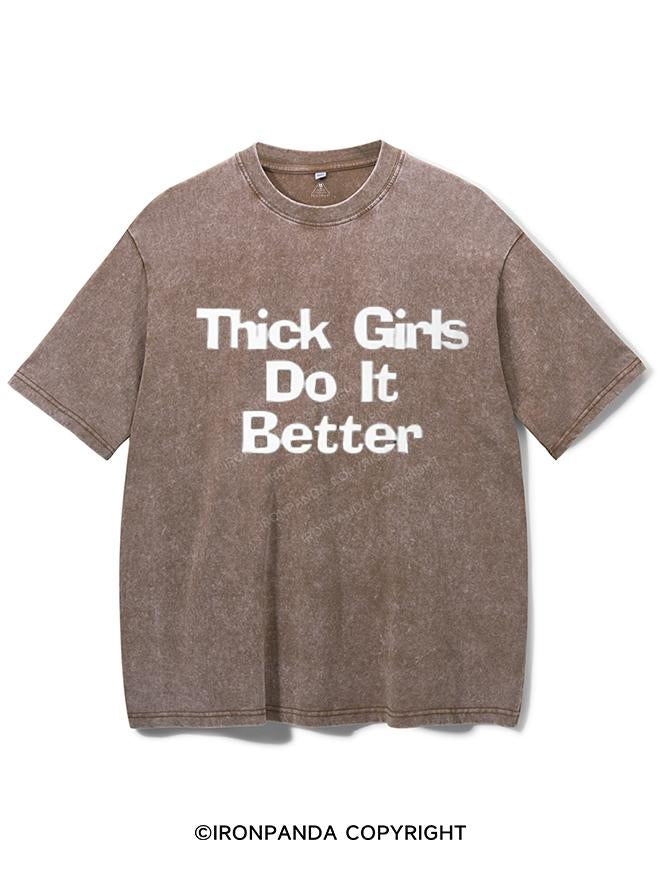 THICK GIRLS DO IT BETTER VINTAGE GYM SHIRT