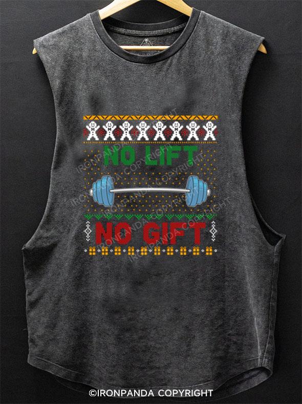 NO LIFT NO GIFT SCOOP BOTTOM COTTON TANK