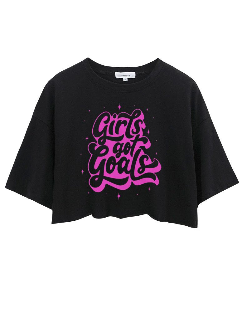 GIRLS GOT GOALS CROP TOPS