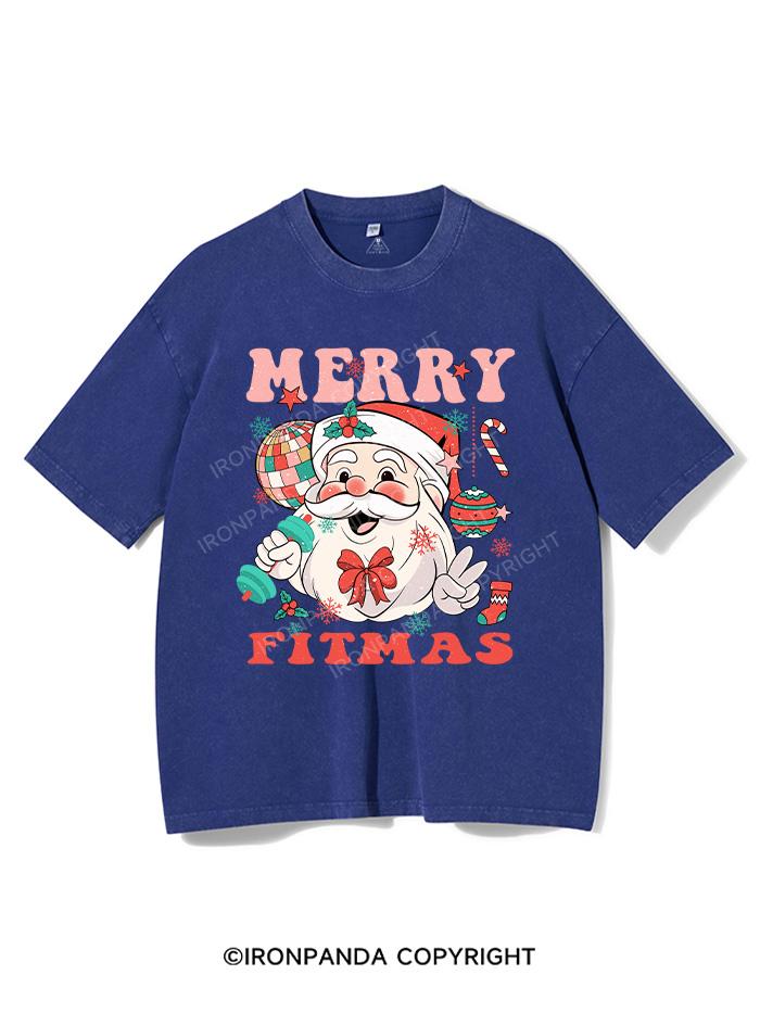 MERRY FITMAS VINTAGE GYM SHIRT