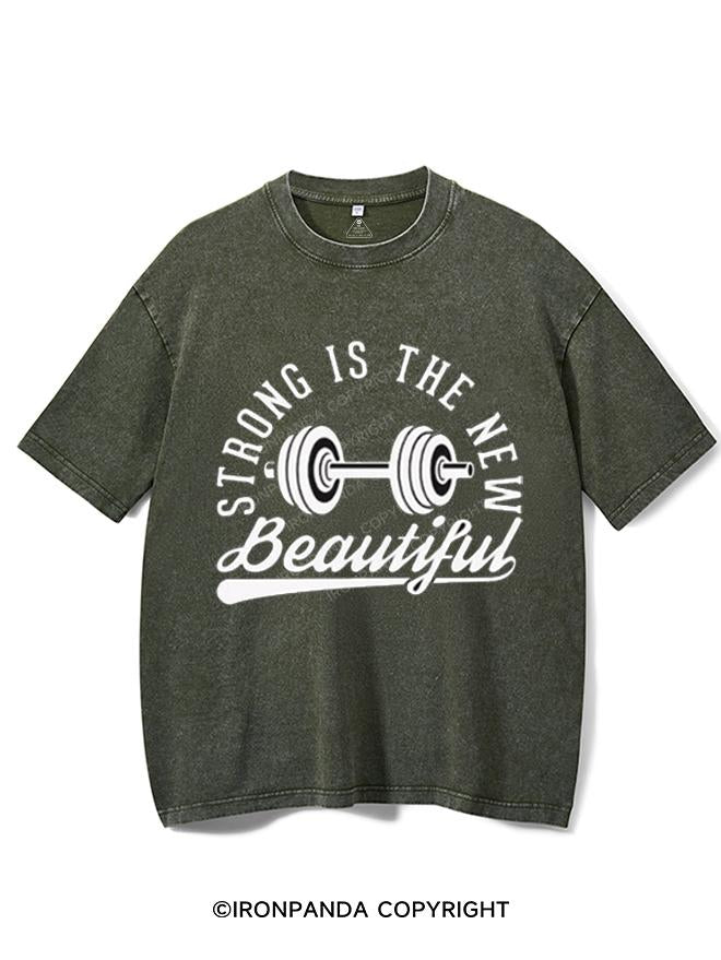 STRONG IS NEW BEAUTIFUL VINTAGE GYM SHIRT