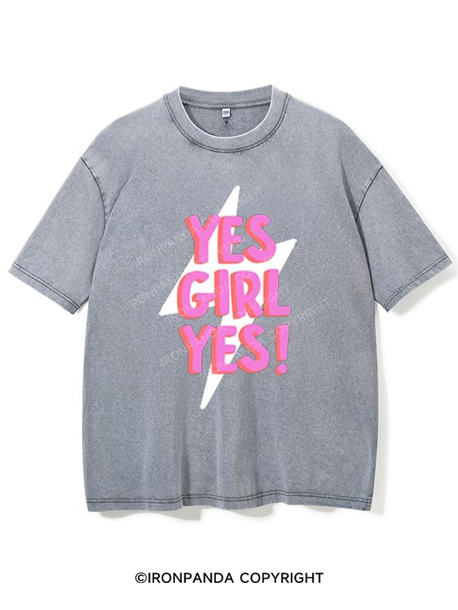 YES GIRL YES! VINTAGE GYM SHIRT