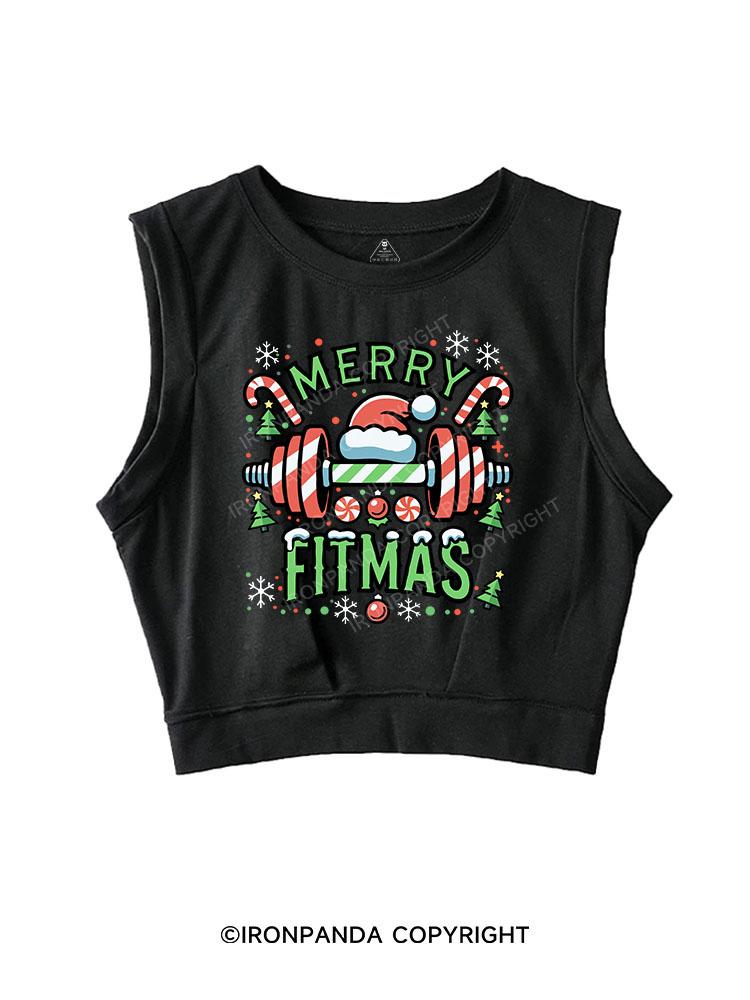 MERRY FITMAS SLEEVELESS CROP TOPS