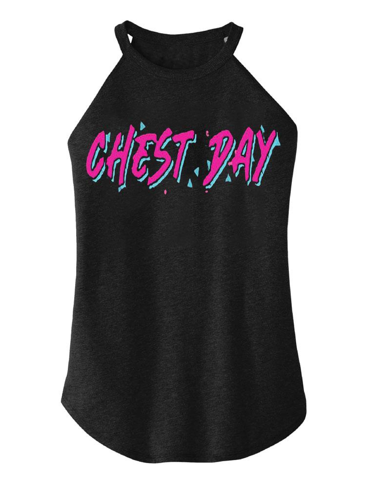 CHEST DAY Tri Rocker Cotton Tank