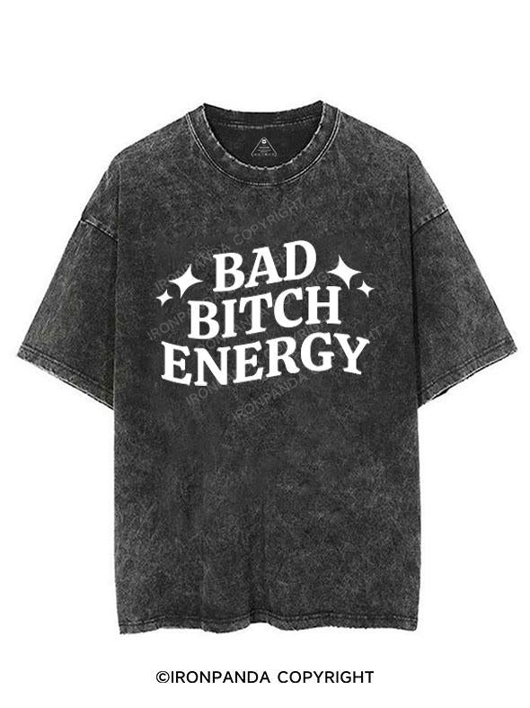 BAD BITCH ENERGY VINTAGE GYM SHIRT