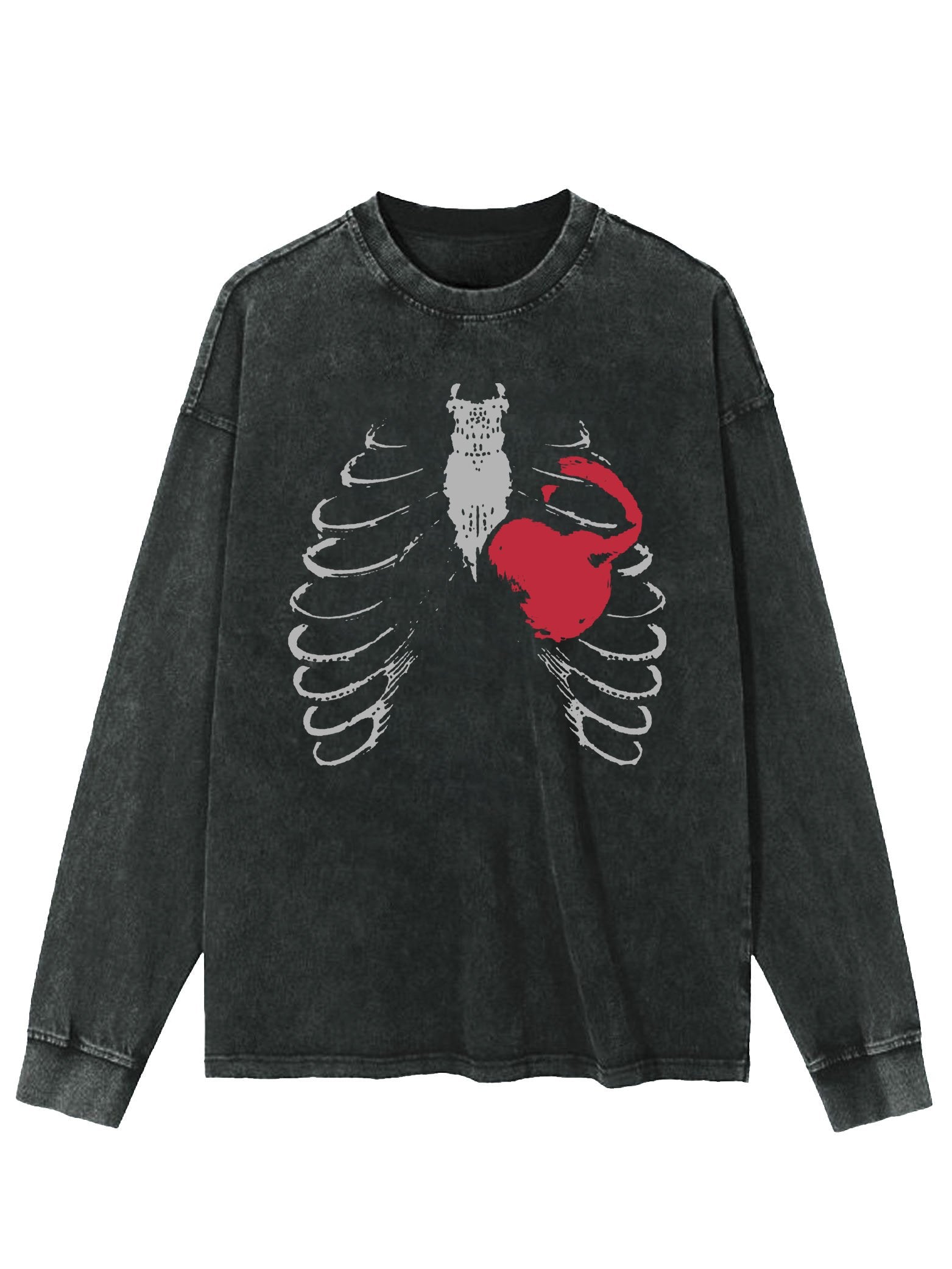 heartbeat WASHED LONG SLEEVE SHIRT