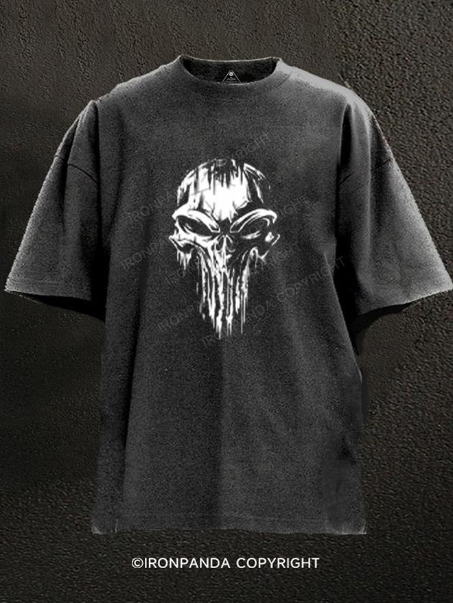 Skull Washed Gym Shirt