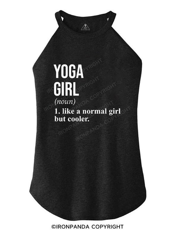 Yoga Girl Definition TRI ROCKER COTTON TANK