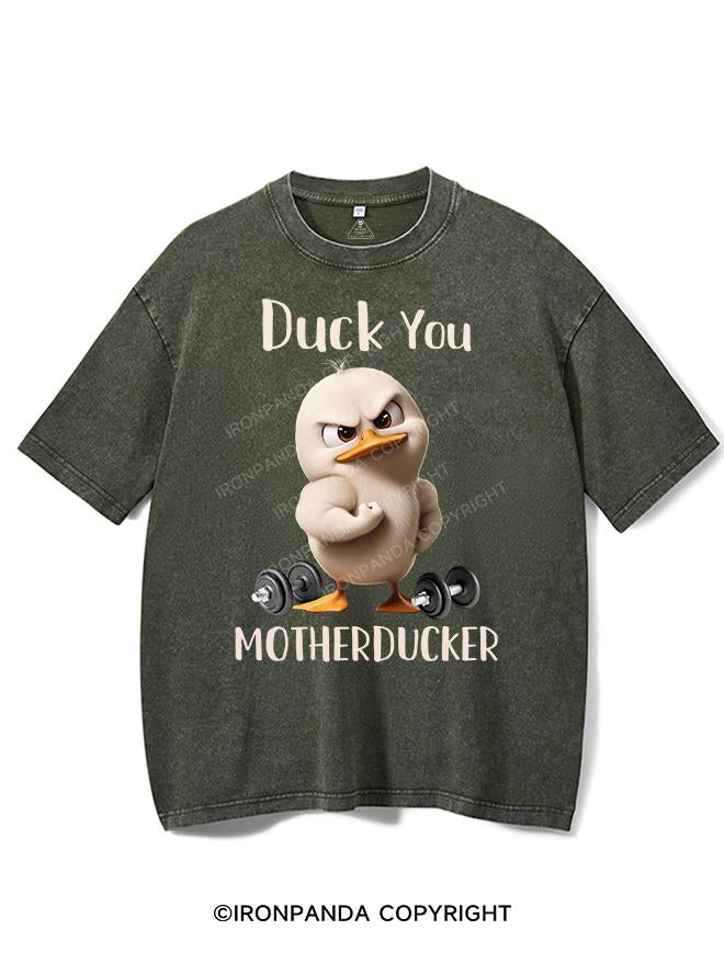 DUCK YOU MOTHERDUCKER VINTAGE GYM SHIRT