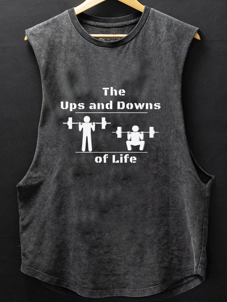 THE UPS and DOWNS of LIFE SCOOP BOTTOM COTTON TANK