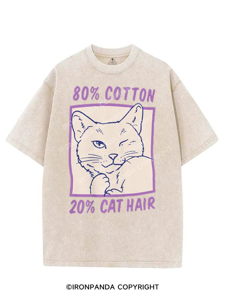 80% COTTON 20% CAT HAIR VINTAGE GYM SHIRT