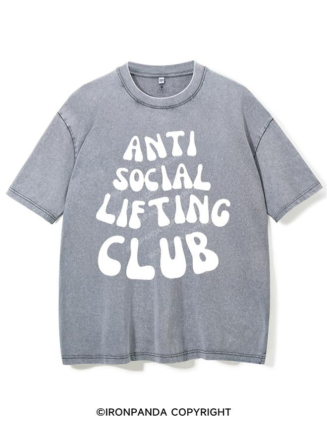 ANTI SOCIAL LIFTING CLUB VINTAGE GYM SHIRT